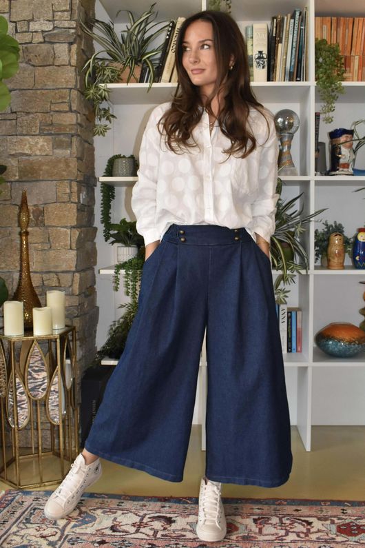 Billie Skirt Culotte Jean Denim